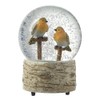 Heaven Sends Christmas Winter Snow Globe/Dome/Waterball Decoration Ornament (TWO ROBINS)