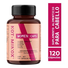 Capsulas Not Minox Para Mujer Crecimiento de Cabello Queratina Vitamina E 120 Cápsulas