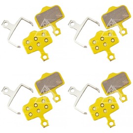 4 Pairs of DiscoBrakes Sintered Disc Brake Pads Compatible with SRAM Avid 2 Piece Caliper: Level Stealth 2-Piston, S-300 RED Force Rival Apex S-900 Aero, Level T TL TLM ULT Base, Elixir 1 3 5 7 9 R XX