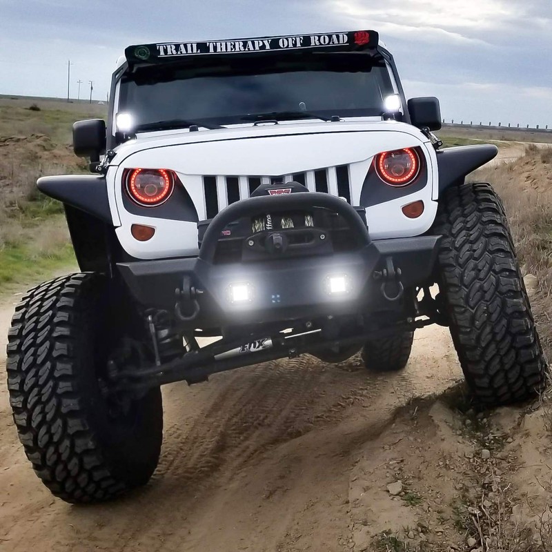 Nilight 2PCS 42W Flush Mount LED Light Pods Spot Flood