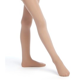 Danskin Little Girls' Student Footed Tight, Light Toast, S (4/6)