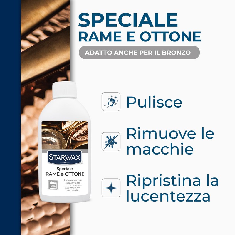 STARWAX Speciale rame, bronzo e ottone, 250ml