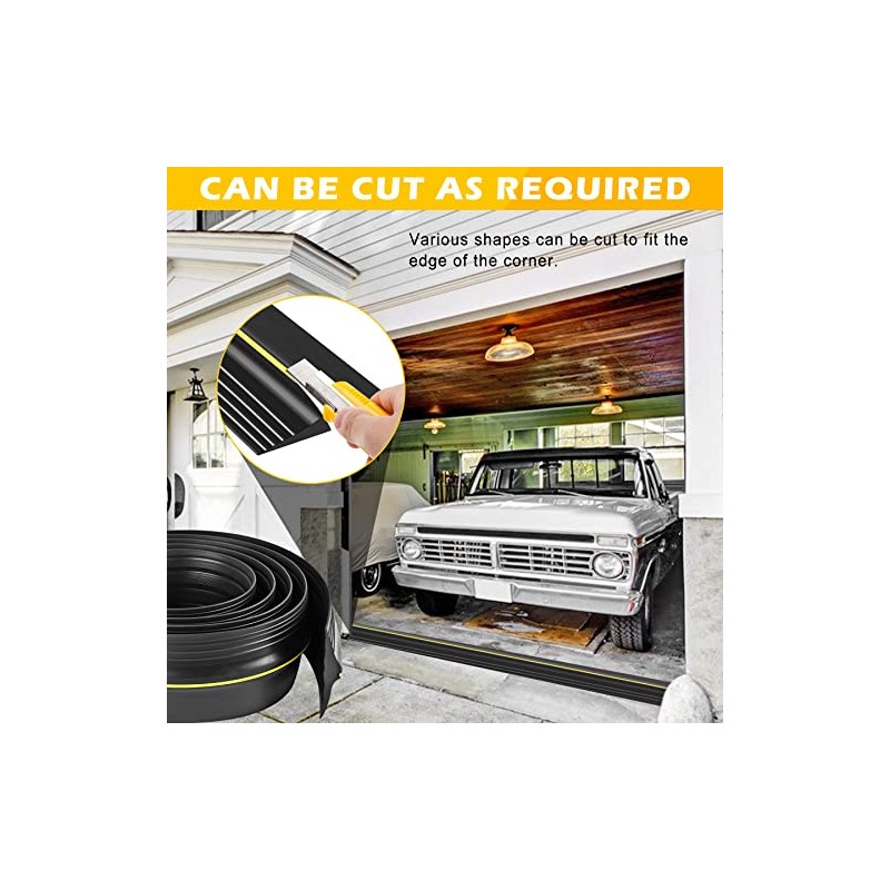 10Ft Universal Garage Door Bottom Threshold Seal Strip with 10oz