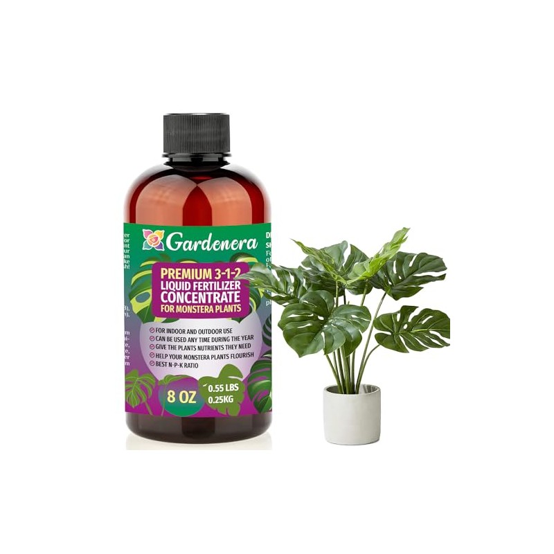 Premium Liquid Monstera Plant Fertilizer - 3-1-2 Concentrate for Indoor
