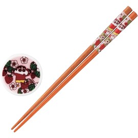 Crayon Shin-chan Chopsticks 8.3 inches (21 cm), Chopsticks Rest Set, Approx. 1.6 x 0.4 inches (4 x 1 cm), Shin-chan's Memories of the Year, Spring, Goods, Miscellaneous Goods, Tableware, Made in Japan