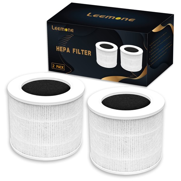 True HEPA Core Mini Replacement Filter for Levoit Core Mini Air Purifier(2 Filter+ 6 Fragrance Sponge)