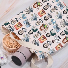 LEVLO Tv Series Inspired Tote Bag Employee Cast Shopping Bag Tv Show Merchandise Gift for Fans (Cast)