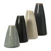 Creative Co-Op Decorative Conical Stoneware Vases, Set of 4
