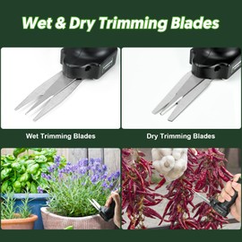 Electric Bud Trimmer Scissor, for Dry Wet Hydroponic Plants Trim Power Precise Cutting Shears with Speed Control, Heavy Duty Blades for Garden Plant Flowers Cutter