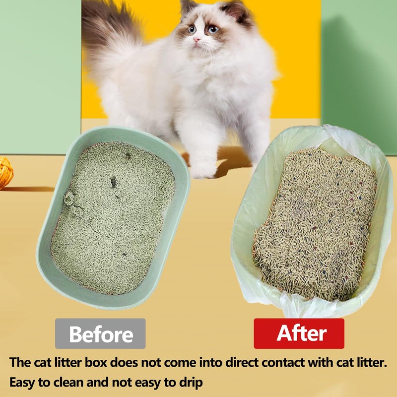 30Pcs Cat Litter Tray Liners - 45 X 79CM Cat