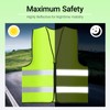 High Visibility Vests Set of 4 - Car Safety Vests