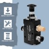 Innfeeltech 1 Pcs Air Hand Lever Operated Valve 3 Way