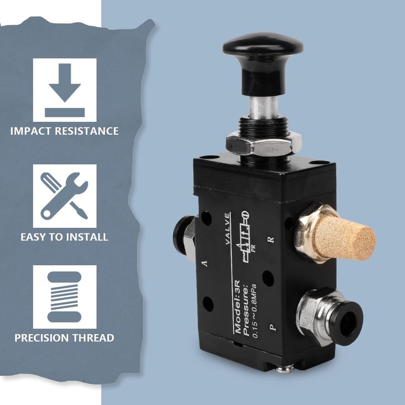 Innfeeltech 1 Pcs Air Hand Lever Operated Valve 3 Way