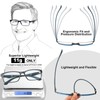 CARA 2 Pack Superior Lightweight TR90 Reading Glasses for Men