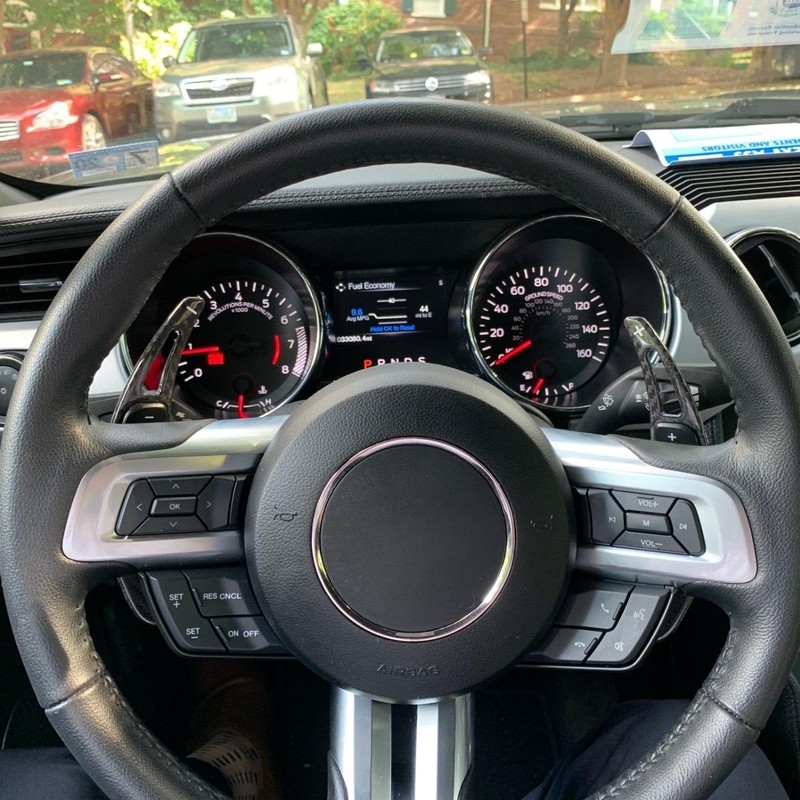iJDMTOY Gloss Black Finish Larger Paddle Shifter Extensions Compatible with