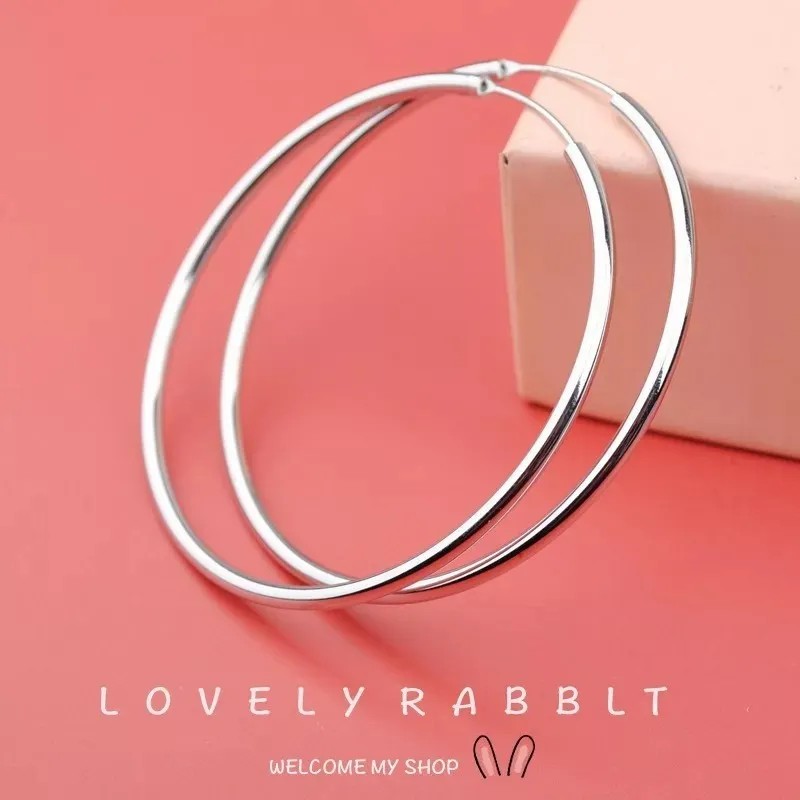 Aretes Arracada Redonda De Plata 925 +bolsa De Tela