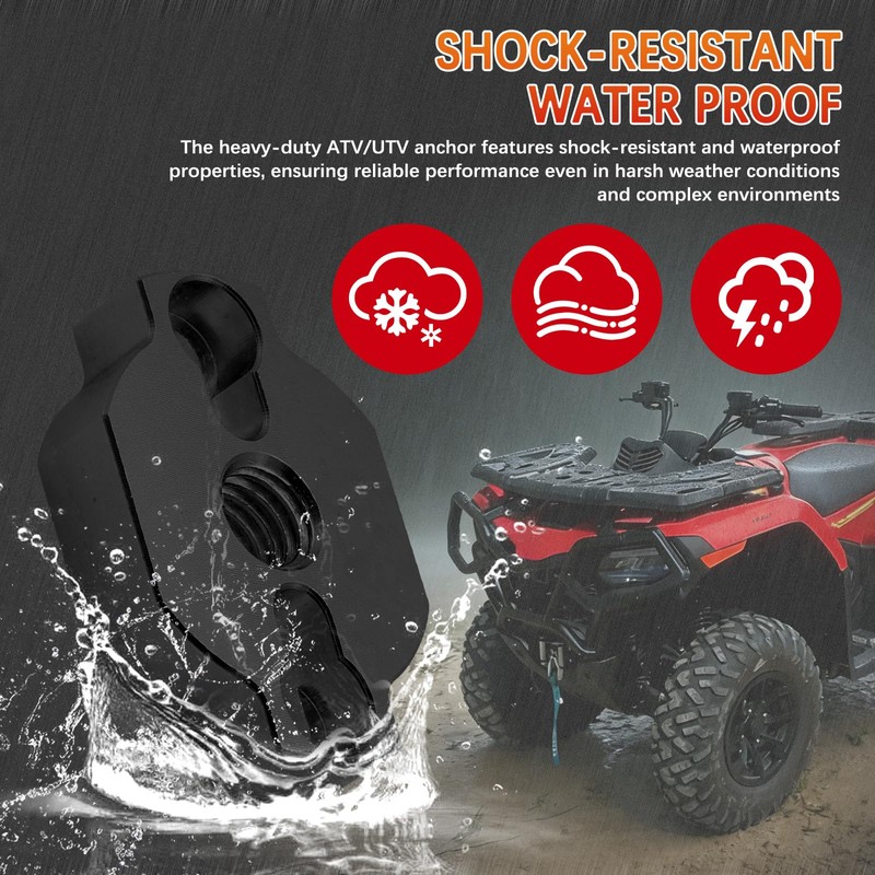 8 Set Heavy-Duty ATV/UTV Anchors Kit Tie Down Anchor for