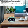 Bluetooth Speaker,Small Alarm Clock Radio for Bedrooms,Dual Alarm, LED Display,Cute