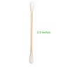 Cotton Swabs with Wooden Sticks/Double Tipped Natural Bamboo Cotton Buds