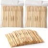 Whispering Fantasy 100pcs 9cm Wooden Fruit Forks, Disposable Wooden Forks