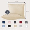 Dreamzie Set of 2 Pillowcases with Zip, Made of Soft