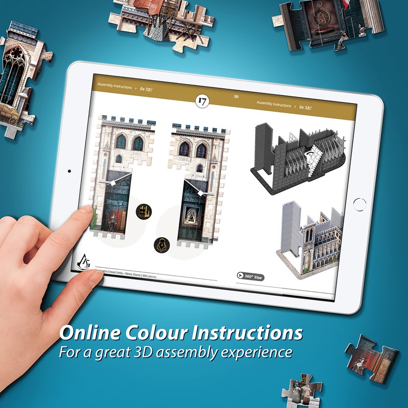 Wrebbit3D Assassin’s Creed 3D Puzzle Model of Notre-Dame | 860