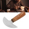Round Leather Knife DIY High Carbon Steel Leather Cutting Tools