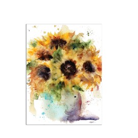 DEMDACO Dean Crouser Vase of Sunflowers Bright Yellow 500 Piece Paperboard Boxed Jigsaw Puzzle