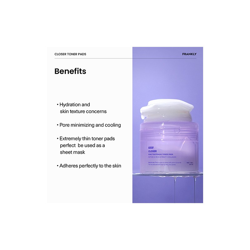FRANKLY [FRANKLY]Closer Toner Pads (70 pads)