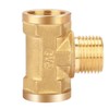Nutmanel Brass T-piece 1/2 inch, brass T-piece, female thread/female thread,