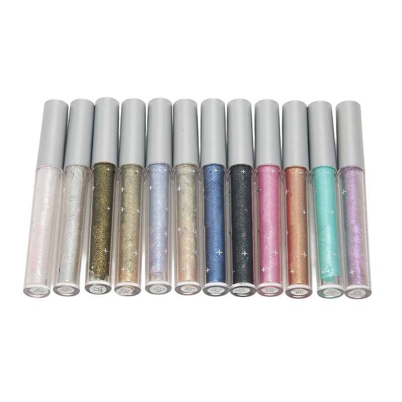 12PCS Liquid Eyeshadow Set Diamond Sparkling Matte Glitter Eyeshadow Set