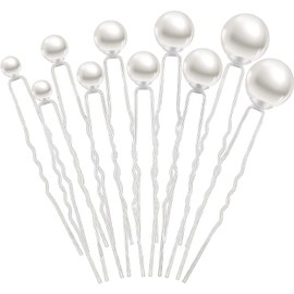 36 Piezas Horquillas De Perlas Para El Pelo, Elegantes Horquillas Pelo Mujer Novia Boda Perla Forma De U Accesorios Para Ceremonias De Damas De Honor Boda Novia Mujeres Niñas