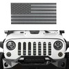 Hooke Road Front Grill Mesh Grille Insert US Flag Old Glory for 2007-2018 Jeep Wrangler JK & Wrangler Unlimited (Black Out)