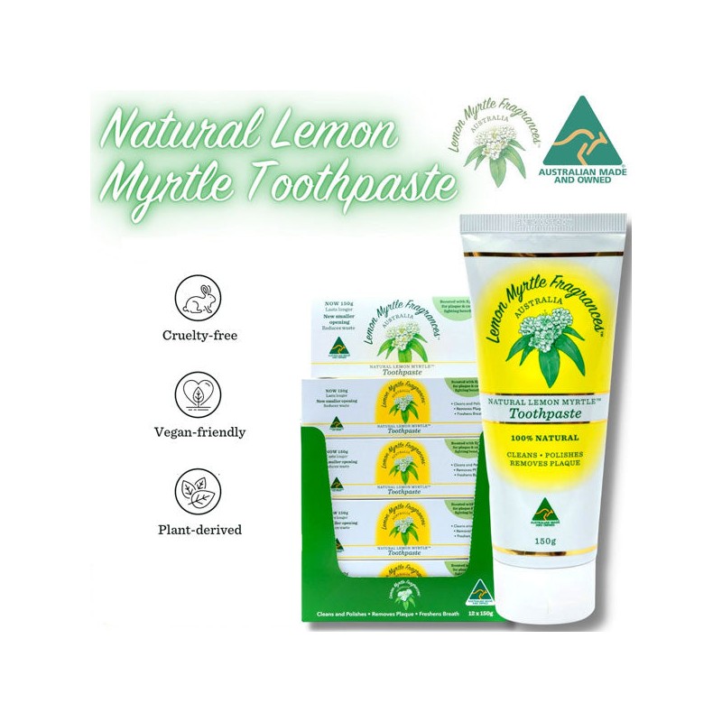LEMON MYRTLE FRAGRANCES Toothpaste Lemon Myrtle 150g