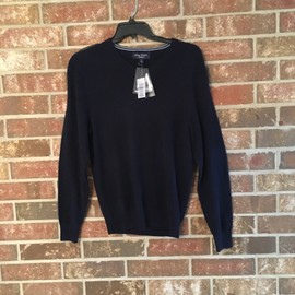 Daniel Cremieux  Men's Luxury 100% Cashmere  Sweater Navy Blue Medium  NWT $200