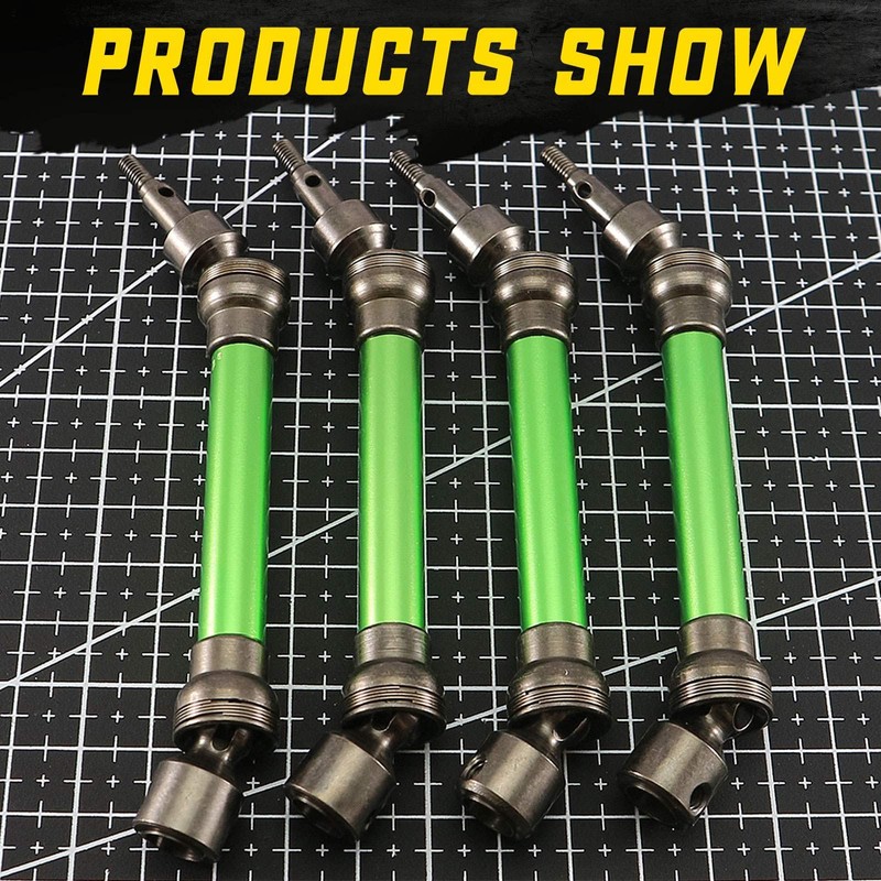 RCAWD 4X Slider Front/Rear Drive Shaft Set for 1/10 Arrma
