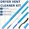 kioguc 4 Pack Dryer Vent Cleaner Kit,Dryer Lint Vacuum Attachment,Flexible