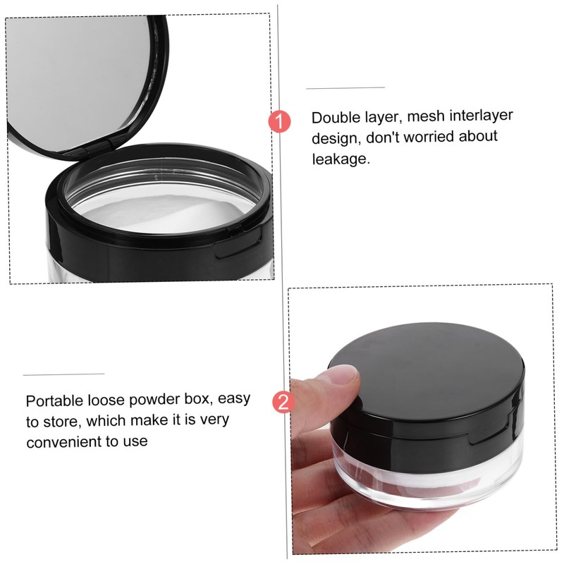 Mikinona Cosmetic Case with Puff Makeup Case Empty Puff Holder