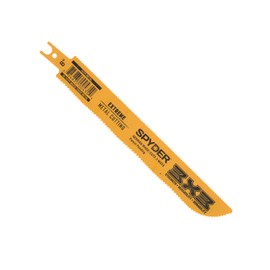 Spyder 25-Count Pack of Double-Sided Reciprocating Saw Blades for Cutting Wood and Metal, 8-inch 3x3 Blades,10/14-TPI