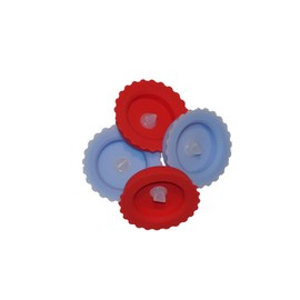 Mason jar Silicone Lid and Silicone duck bill check valve Airlock, Fits Regular and Wide mouth Mason jars. Made from 100% silicone, Great for fermenting. 4 Pack. Not made for canning.