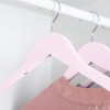 Harbour Housewares Wooden Children's Hangers - Light Pink - Pack