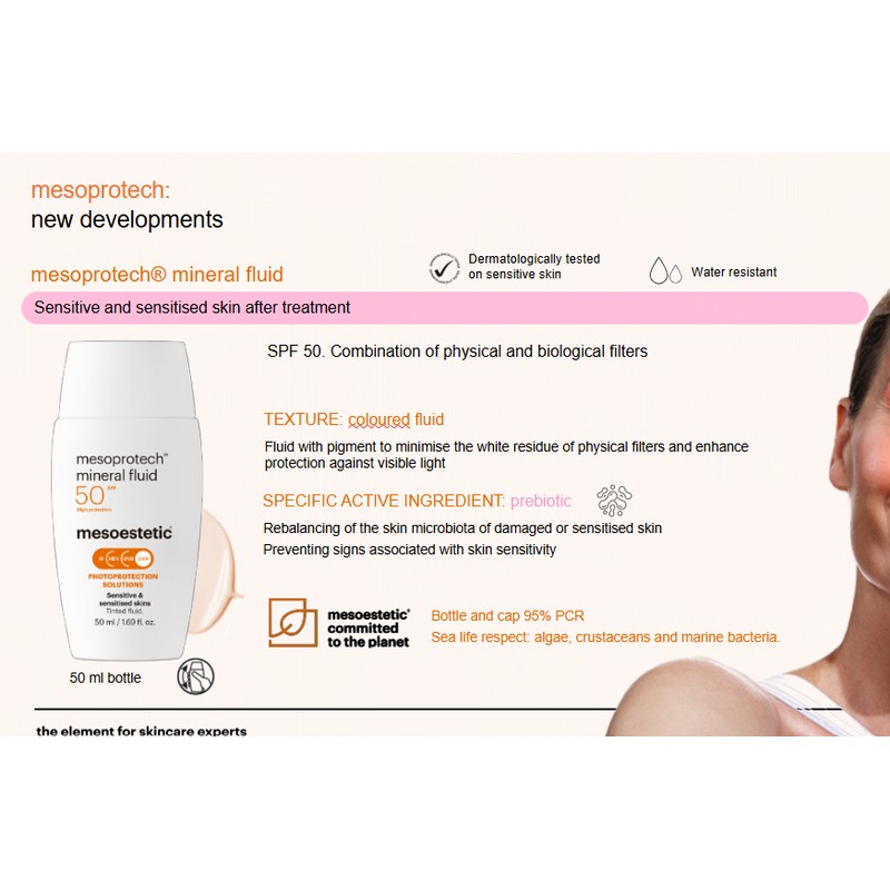 mesoestetic Mesoprotech Mineral Matt Antiaging Fluid 50+ 50ml