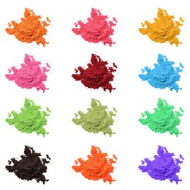Mica Powder for Epoxy Rsin,Natural Mica Pigment Powder for Soap Making Colorant,Candle Making,Bath Bomb,Lip Gloss,Slime,Epoxy Resin Dye,Paint,Acrylic Nail,Body Butter,Art Crafts(12 Colors)