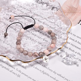 GBTBYS Graduation Gifts, Natural Stone Compass Bracelets, Going Places Graduate College High School Inspirational Gift for Women