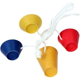 Yjemle 4Pcs Jumbo Rubber Winter Golf Tees, 4 Colours with Different Heights, Ideal for Icy Days, On-Course Accessories On-Course Accessories