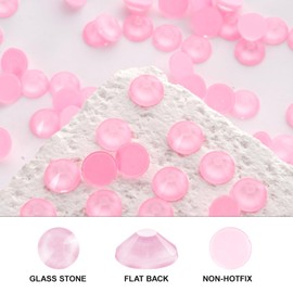 Novani 576 Pieces Flatback Rhinestones Glass Round Gems Mocha Rose Crystals for Nail Art DIY Crafts Clothes Shoes,SS30,6.4-6.6mm