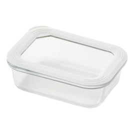 Pearl Metal HC-531 Storage Container, Easy, Airtight, Heat Resistant, Glass, 19.6 fl oz (550 ml)