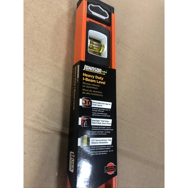 Undisclosed Johnson 24" Heavy Duty Professional Aluminum I-Beam Level Brand