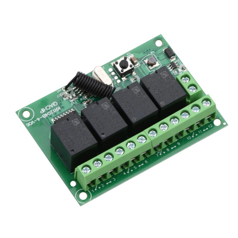 universal Easy To Use DC 4-Channel 443MHz Wireless RF Remote