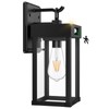 Auzev Outdoor Solar Wall Lights Fixtures Exterior Solar Wall Lantern